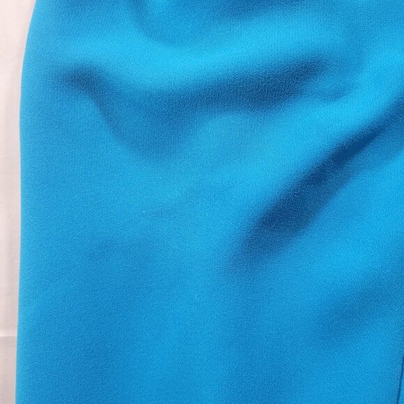 Lauren Ralph Lauren One-Shoulder Blue Dress Size 12 - Picture 7 of 10